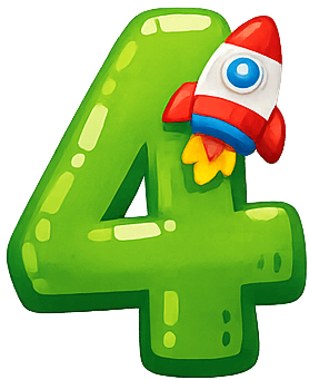 numero 4 Clases de Inglés para niños de 3 a 5 años en Bilbao